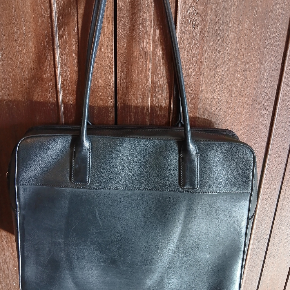 Nine West genuine leather laptop purse.